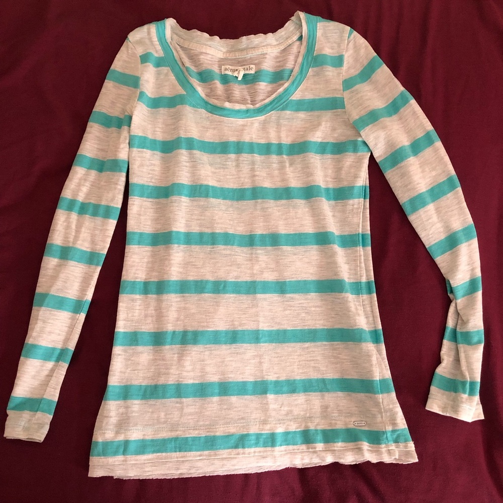 Long sleeve striped Aeropostale tee